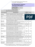 Romance Planning Beat Sheet