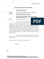 Informe Mensual - Noviembre 2014