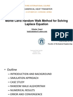 Monte Carlo Random Walk Method For Solving Laplace Equation