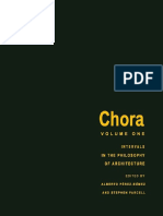 Alberto Perez-Gomez, Stephen Parcell Chora 1 - Intervals in The Philosophy of Architecture-Mcgill Queens Univ PR (1994)