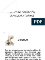 Costos de Operacion Vehicular y Tarifas