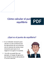 Como Calcular El Punto de Equilibrio