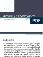 Aula 3 - Alvenaria e Revestimento