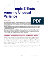 Two-Sample Z-Tests Allowing Unequal Variance