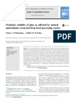 Oxidative Stability of Ghee As Affected by Natural Antioxidants Extracted From Food Processing Wastes