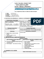 Sesión 14 de Matematica 2da Unidad 3er Grado