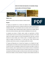 Un Programa de Mejoramiento de La Vivienda Rural Campesina Con Los Materiales Del Lugar.