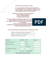 Calcul Du Bordereau de Paiement À La CNSS