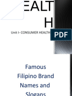 Unit I-Consumer Health