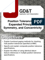 Lecture 9 - Symmetry & Concentricity, Expanded Position Tolerancing