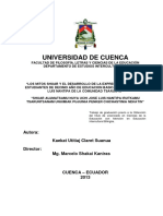 Los Mitos Shuar y El Desarrollo de La Expresión Oral en Los Estudiantes de Decimo Año de Educacion Basica Del Cecib Jose Luis Nantipa de La Comunidad Tsarunts