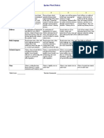 Spoken Word Rubric