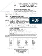 Signal Phrases To Introduce Sources PDF