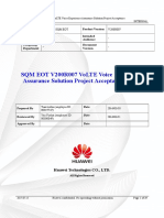 SQM EOT V200R007 Acceptance Guide (VoLTE Voice Experience Assurance Solution)