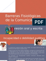 Barreras Fisiologicas de La Comunicacion