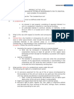 Condominium Act Summary