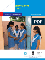 Menstrual Hygiene Management - Guidelines