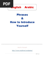 English Arabic Conversation