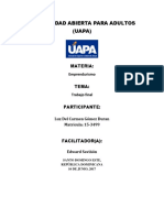 Emprendedurismo y Empresa TRABAJO FINAL