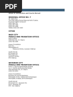 Areas of Jurisdiction and Courts Served