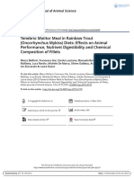 Tenebrio Molitor Meal in Rainbow Trout Oncorhynchus Mykiss Diets Effects On Animal Performance Nutrient Digestibility and Chemical Composition of