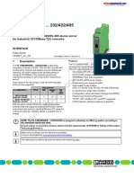 FL COMSERVER ... 232/422/485: Serial V.24 (RS-232) /RS-422/RS-485 Device Server For Industrial 10/100Base-T (X) Networks