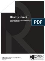 Reality Check: Raising Revenue For Structural Reform and Large-Scale Public Investment