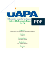 Tarea 4 Evaluacion de Los Aprendizajes en La Educacion Basica