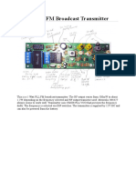 1 Watt PLL FM Broadcast Transmitter