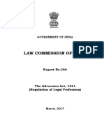 Law Commission Report No. 266 - The Advocates Act, 1961