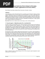 Induction Motor Design For Electric Vehicles