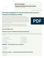 Australian Guidelines For The Prevention and Control of Infection in Healthcare (2010) - 28-Aug-2013