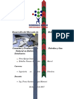 Consumo y Produccion de Petroleo y Gas Natural en Bolivia