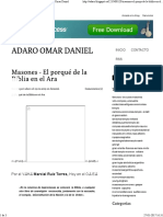 Masones - El Porqué de La Biblia en El Ara - Adaro Omar Daniel