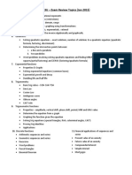 MCR3U Final Exam Topics and Textbook Review Questions1