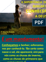 A Importancia de Buscar e Conhecer A Deus