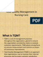 Total Quality Management in Nursing Care