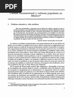 Cultura Transnacional y Culturas Populares en Mexico