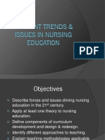 Current Trends Issues in Nursing Education Nursing Education