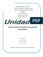 Plan de Trabajo para La Práctica de La Autoridad Administrativa