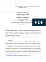 Do Pan-Africanismo À Integração Continental