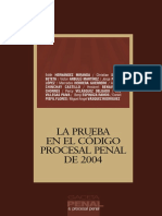 031 La Prueba en El Codigo Procesal Penal de 2004 PDF