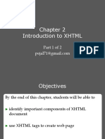 Introduction To XHTML Part 1