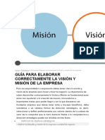 Guia para Elaborar Correctamente La Mision y Vision de Una Empresa