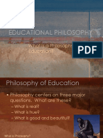 Educational Philosophy: What Is A Philosophy of Education?