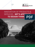 Innovation of Products and Services Mit S Approach To Design Thinking