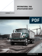 International 7600 Specification Sheet