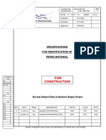 FOR Construction: Specifications For Identification of Piping Material