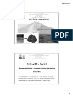 Aula 07 - Parte I - Permeabilidade e Condutividade Hidráulica Dos Solos.