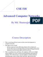 CSE 518 Advanced Computer Networks: by Md. Shamsujjoha